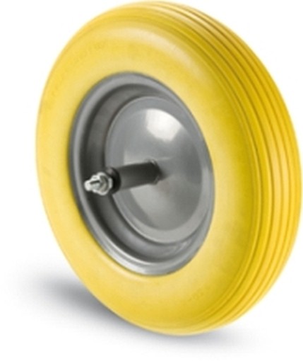 RUOTE CARRIOLE ANTIFORO SUPPORTO METALLO