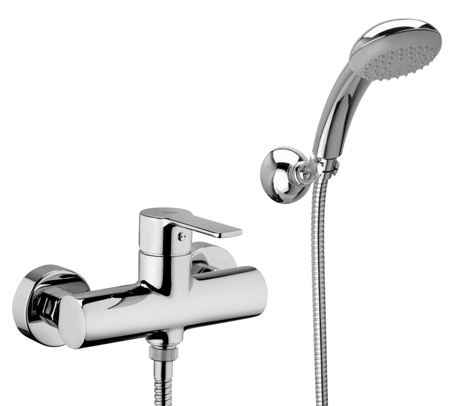 RED Miscelatore doccia esterno 1/2' duplex d.Trieste Bis sup.Ns.leva abs con fx Zigrin.