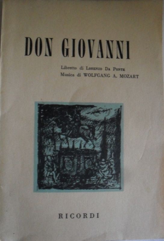 Don Giovanni,Lorenzo Da Ponte,Ricordi