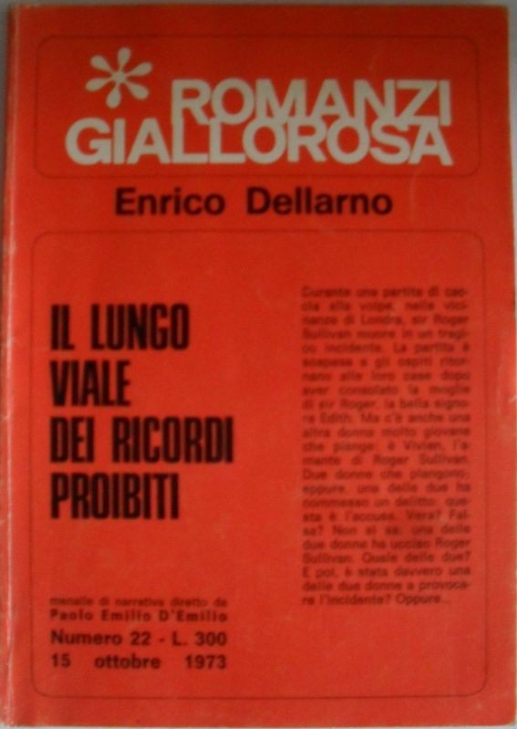 Il lungo viale dei ricordi,Enrico Dellarno,Romantica