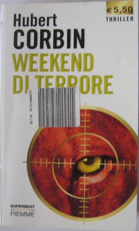 Weekend di terrore,Hubert Corbin,Piemme