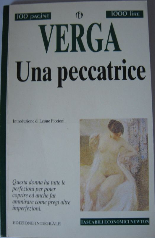 Una peccatrice,Giovanni Verga,Newton Compton