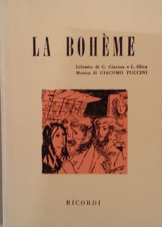 La bohème,G.Giacosa e L.Illica,Ricordi Editore