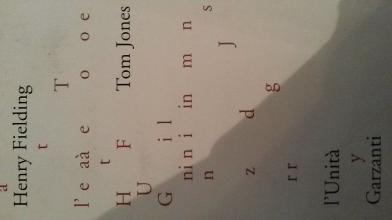 Storia di un trovatello,Henry Fielding, Tom Jones,Garzanti e l'Unità