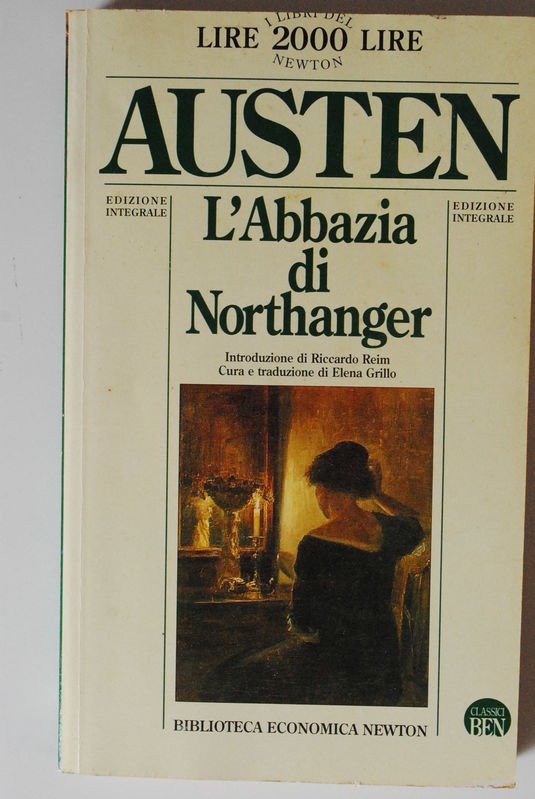 L'abbazia di Northanger,Jane Austen,Biblioteca economica Newton
