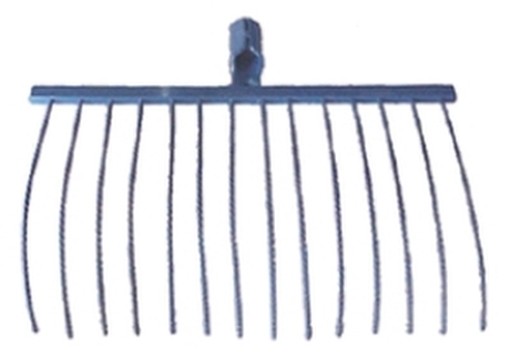RASTRELLI SCOPA 14 DENTI ACCIAIO 