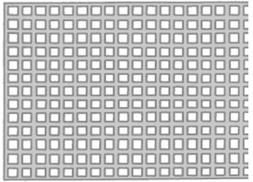 KG 25-RETE TESSUTA QUADRA 2X2 H 100X15