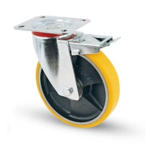 RUOTE VULKOLAND PIROETTANTE CON FRENO 150