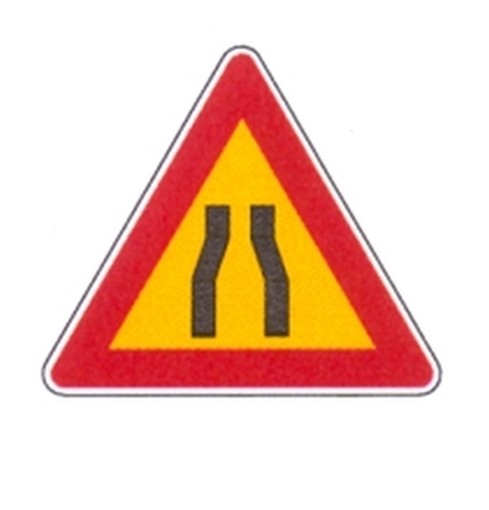 SEGNALI CANTIERE F.384-31 STRETTOIA SIMMETRICA