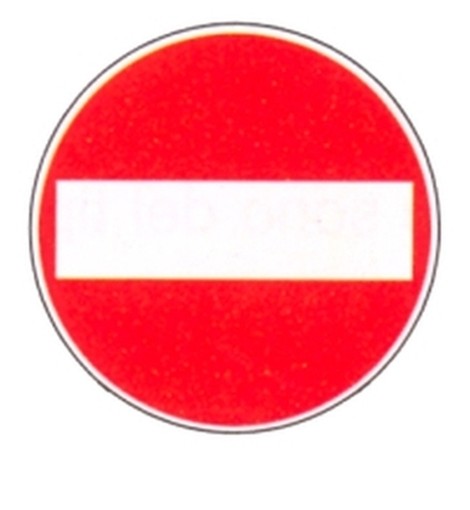 SEGNALI STRADALI FIG. 47-116 SENSO VIETATO