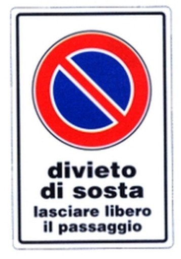 PEZZI 10-SEGNALI DIVIETO DI SOSTA ALLUMINIO 30X20