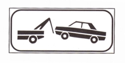 SEGNALI STRADALI FIG. 6/M-83 ZONA RIMOZIONE FORZATA