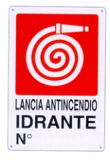 PEZZI 10-SEGNALI PVC IDRANTE N. 30X20