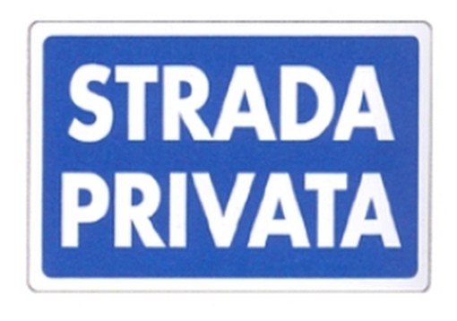 PEZZI 10-SEGNALI PVC STRADA PRIVATA 30X20