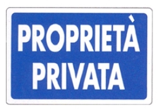 PEZZI 10-SEGNALI PVC PROPRIETA' PRIVATA 30X20