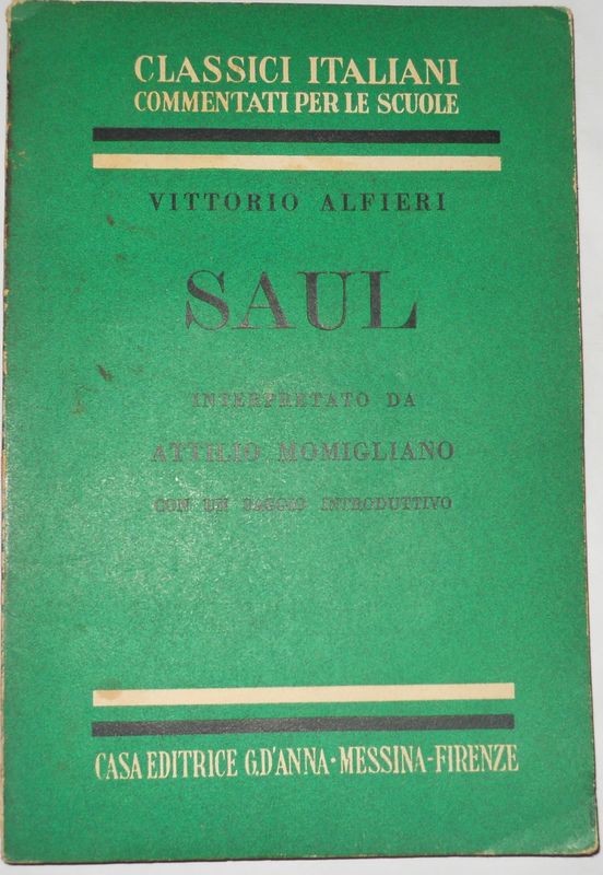Saul. Interpretato da Attilio Momigliano