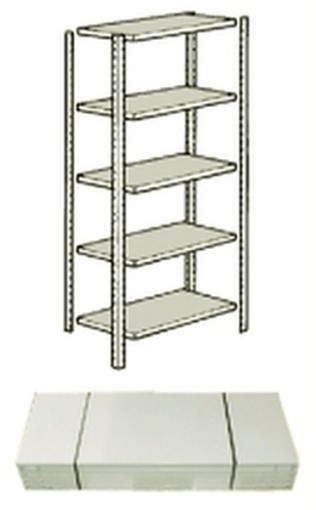 SCAFFALI COSMET BIANCHI 5P KIT