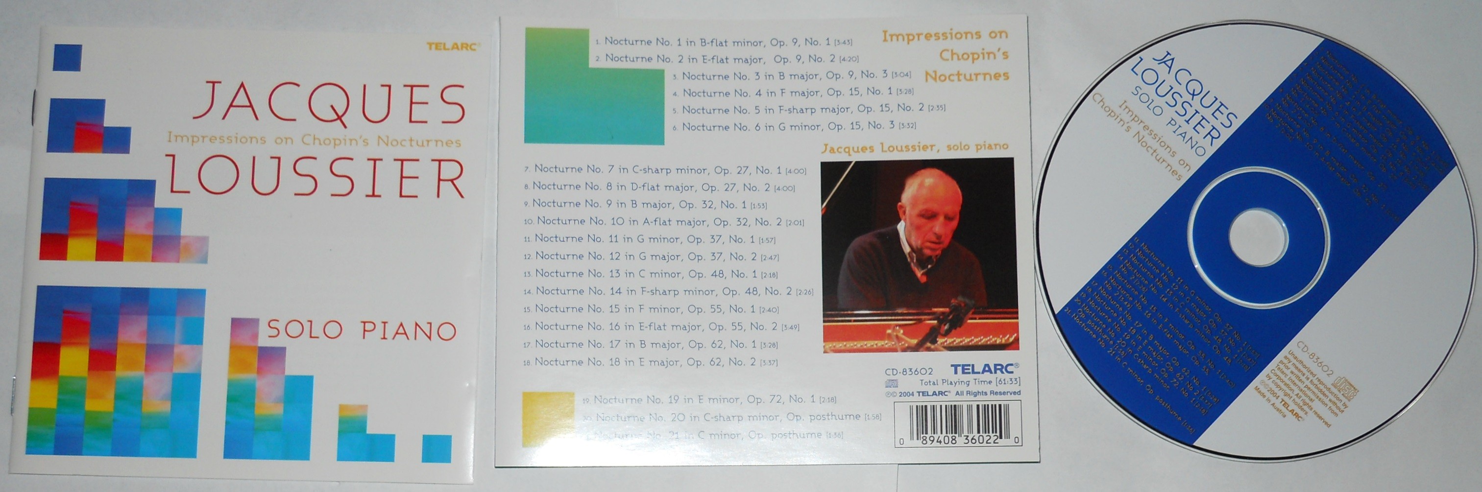 Jacques Loussier  - Solo Piano: Impressions On Chopin's Nocturnes