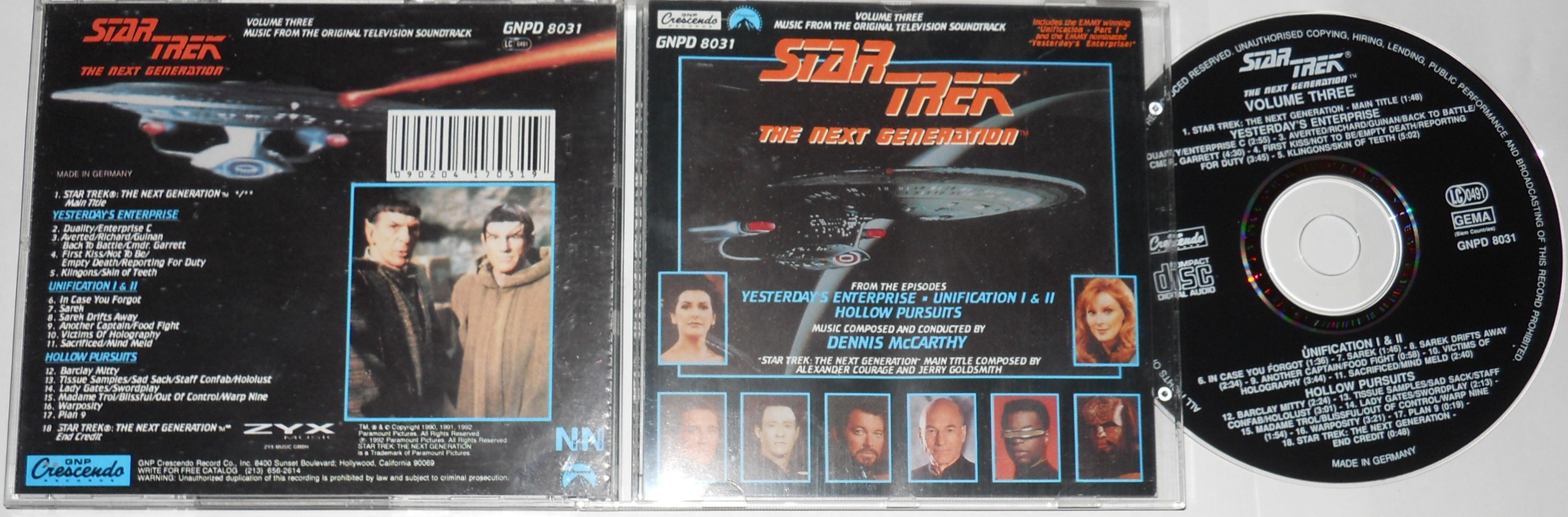 Star Trek The Next Generation Vol. 3 Soundtrack