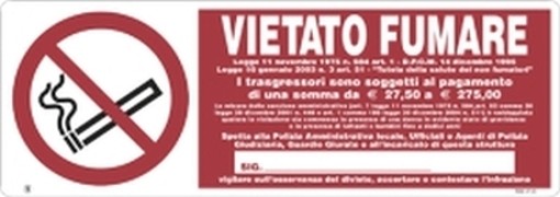 PEZZI 10-SEGNALI VIETATO FUMARE 35X12