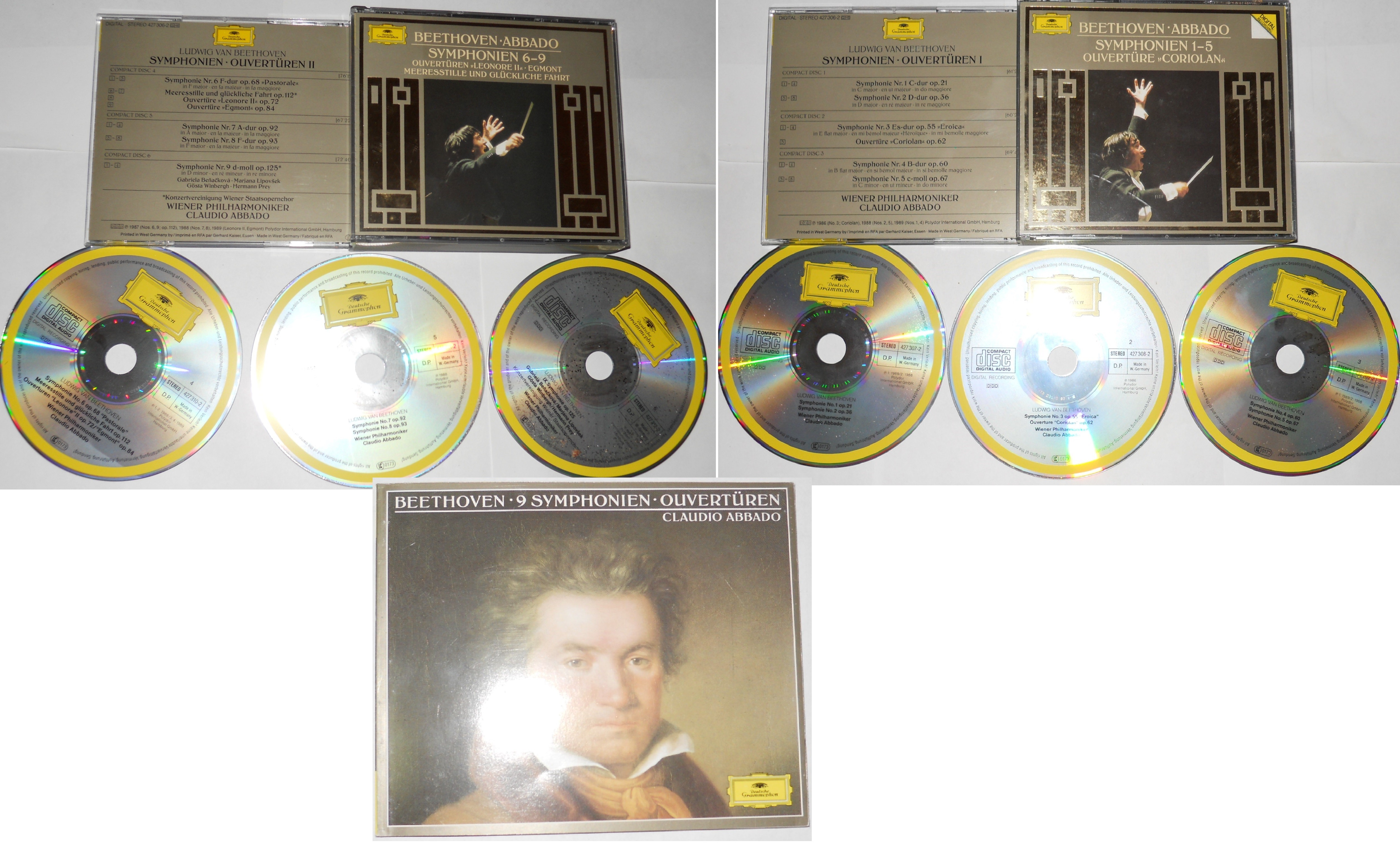 Abbado - Beethoven: Symphonien 1-9 - 2 BOX 6 CD