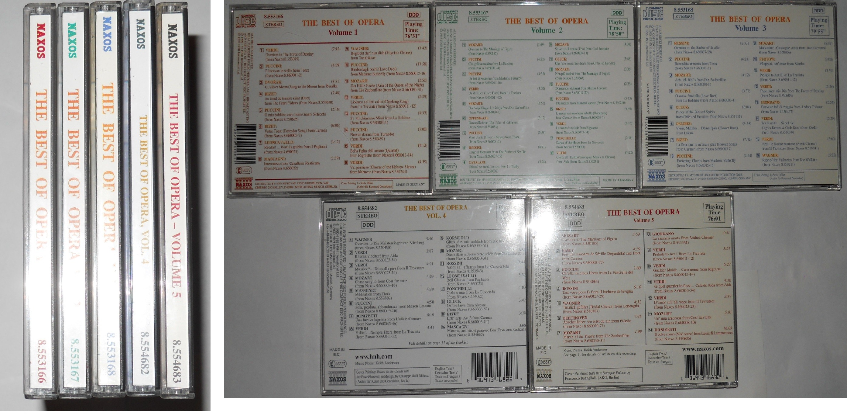 The Best Of Opera Vol. 1, Vol. 2, Vol. 3, Vol. 4, Vol. 5