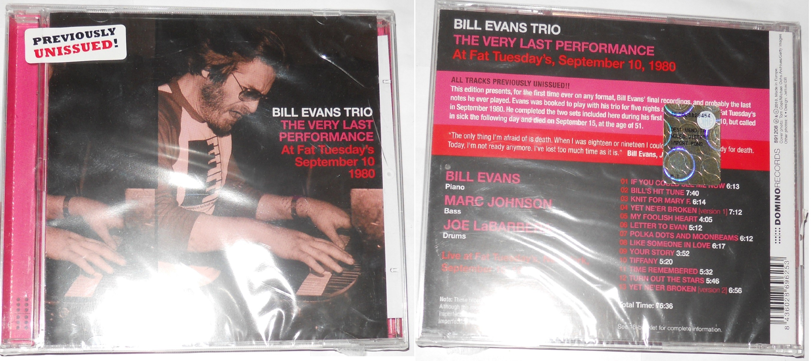 Bill Evans Trio - The Very Last Performance