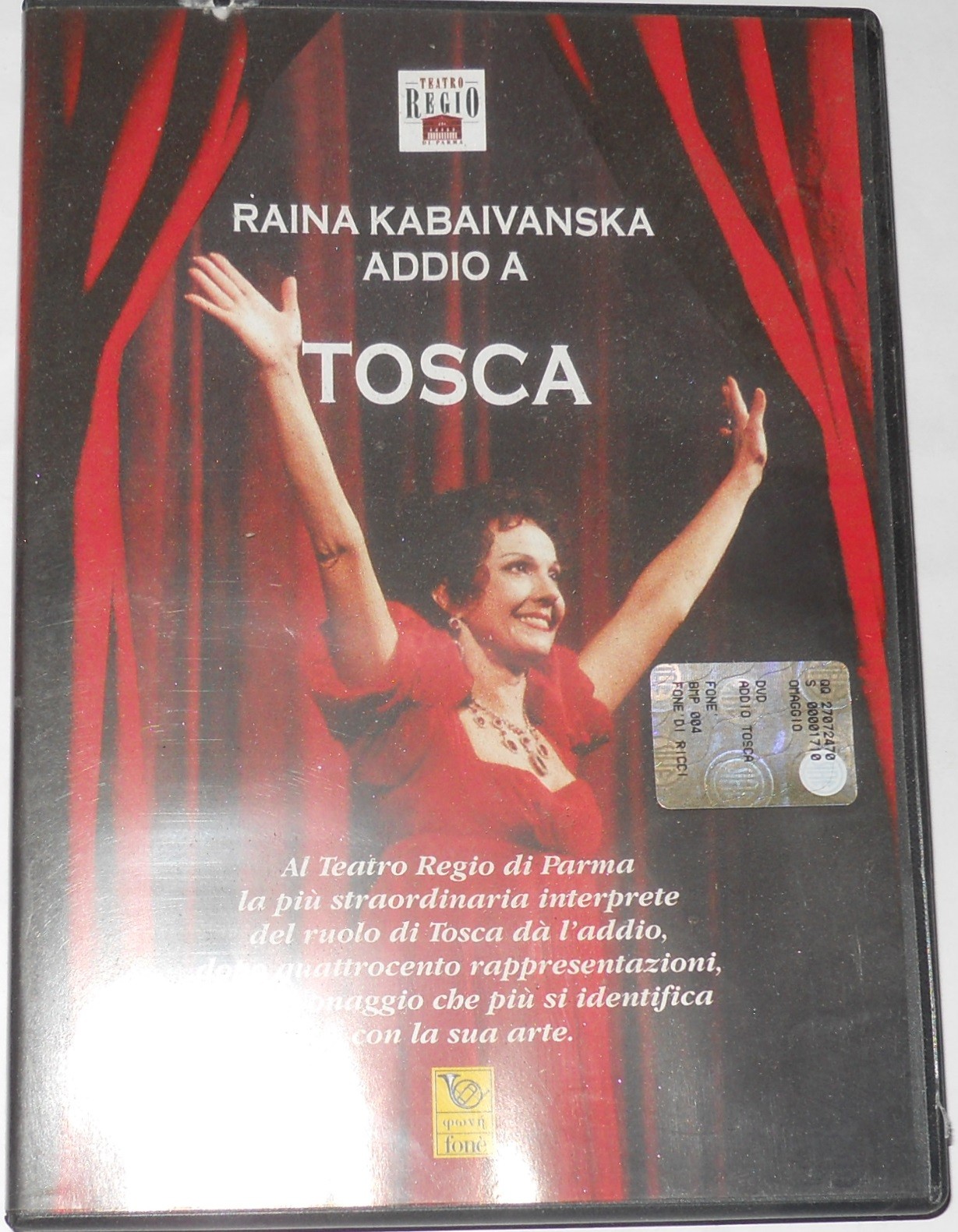 RAINA KABAIVANSKA: ADDIO A TOSCA