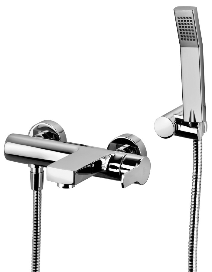 WEST Miscelatore vasca con duplex doccia Level