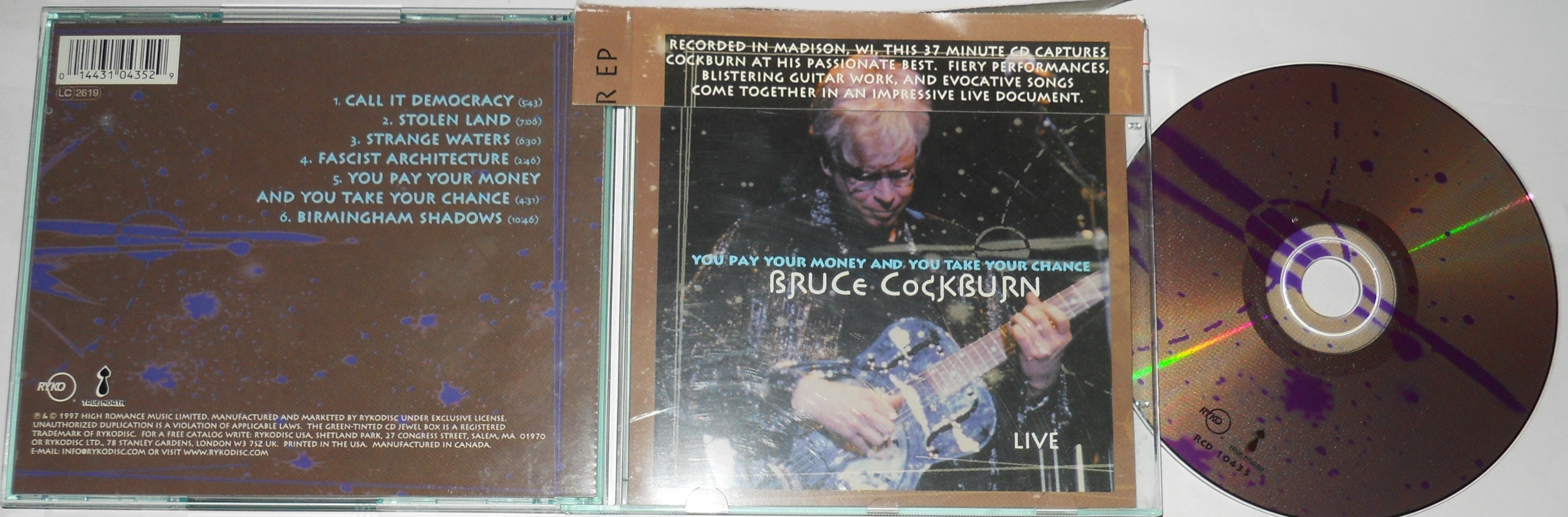Bruce Cockburn  - You Pay Your Money and You Take Your Chance