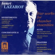 Divertimento per clarinetto, vibrafono, violino e violoncello  LAZAROF HENRI
