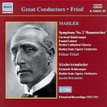 Sinfonia n.2 "Resurrezione", Kindertotenlieder  MAHLER GUSTAV