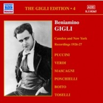 Gigli Edition Vol.4: Cadmen e New York,registrazioni del 1926-1927  GIGLI BENIAMINO