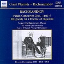 Concerto x pf n.1 op.1, n.4 op.40, Rapsodia su un Tema di Paganini op.43  RACHMANINOV SERGEI