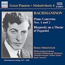Concerto x pf n.1 op.1, n.2 op.18, Rapsodia Paganini  RACHMANINOV SERGEI