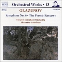 Opere x orchestra Vol.13: Sinfonia n.6 op.58, The Forest op.19  GLAZUNOV ALEXANDER KOSTANTINOVICH