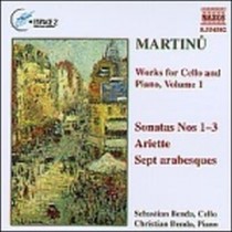 Opere x vlc e pf Vol.1: Sonate nn.1 > n.3, Ariette, 7 Arabesques  MARTINU BOHUSLAV
