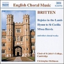Opere corali  BRITTEN BENJAMIN