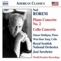 Concerto per pianoforte n.2, Concerto per violoncello  ROREM NED