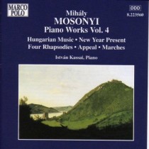 Opere x pf Vol.4: Musica ungherese, 4 Rapsodie, Marce, Appeal, ...  MOSONYI MIHÁLY