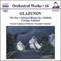Opere x orchestra Vol.16: Il Mare, op.28, Rapsodia orientale op.29,Ballade op.78  GLAZUNOV ALEXANDER KOSTANTINOVICH