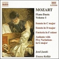 Duetti x pf. (integrale) Vol.1: Sonata in do magg. K.521, Andante con variazioni  MOZART WOLFGANG AMADEUS