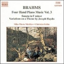 Opere x pf a 4 mani (integrale) Vol.3: Sonata op.34b, Variazioni su un tema di H  BRAHMS JOHANNES
