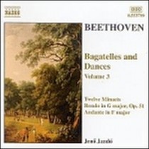 Bagatelle e Danze vol.3: 12 Minuetti WoO 7, Rondo' a capriccio op.129, Andante W  BEETHOVEN LUDWIG VAN
