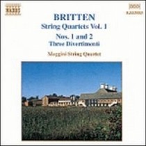 Quartetti x archi (integrale) Vol.1: Quartetto n.1 op.25, n,2 op.36, 3 Divertime  BRITTEN BENJAMIN