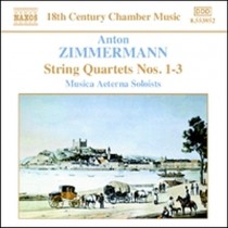 Quartetti per archi nn.1, 2 e 3 op.3  ZIMMERMANN ANTON