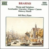 Tema e variazioni in RE min, Sarabanda e 2 gavotte, Sarabanda LA magg, in LA min  BRAHMS JOHANNES