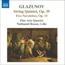 Quintetto op.39, Novellette op.15  GLAZUNOV ALEXANDER KOSTANTINOVICH