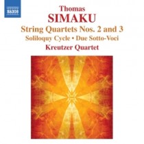 Quartetto per archi n.1, n.2; SoliloquyI-III; Due Sotto (Voci per Violino Solo)  SIMAKU THOMAS