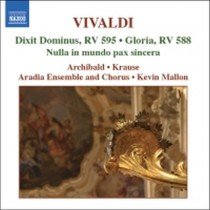 Dixit Dominus RV 595, Nulla in mundo pax sincera RV 630, Gloria RV 588  VIVALDI ANTONIO